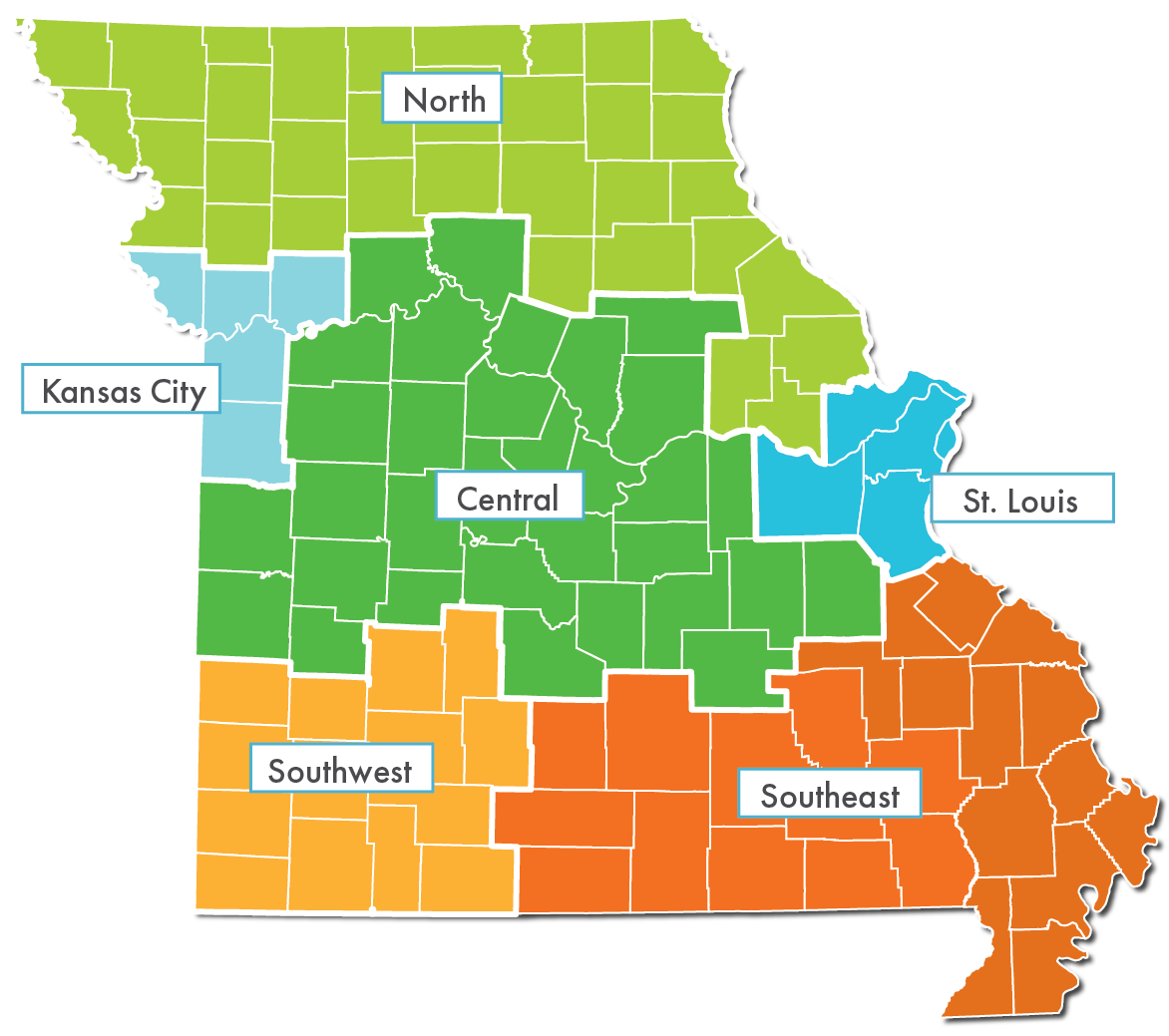Missouri Regional Export Network Map