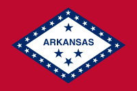 The Arkanas State flag 